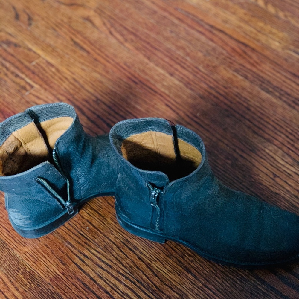 Black FRYE ankle boots